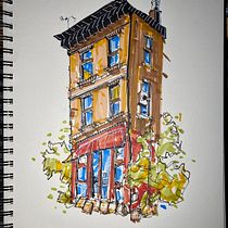 My project for course: Expressive Architectural Sketching with Colored Markers. Een project van  Schetsen,  Tekening,  Architecturale illustratie, Sketchbook y  Illustratie met inkt van tt2xdwncch - 28.05.2022