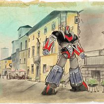 Project Procreate: due passi in piazza . Un projet de Illustration traditionnelle, Illustration numérique , et Dessin numérique de lucio_gio87 - 28.05.2022