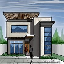 My project for course: Artistic Architectural Sketching with Procreate. Arquitetura, Esboçado, Ilustração digital, Arquitetura digital e Ilustração arquitetônica projeto de kimpoyski_hyaski - 28.05.2022