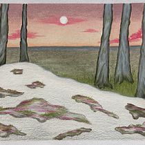 My project for course: Landscapes with Oil Pastels and Crayons: Playing with Light. Traditional illustration, Fine Arts, Pencil Drawing, Drawing, and Artistic Drawing project by Anna Voronina - 05.19.2022