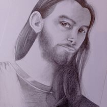 Mon projet du cours : Portrait réaliste au crayon graphite. Ilustração tradicional, Artes plásticas, Esboçado, Desenho a lápis, Desenho, Desenho de retrato, Desenho realista, Desenho artístico, e Desenho anatômico projeto de chloe_a - 28.05.2022