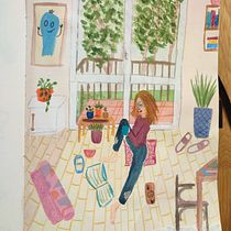 My project for course: Exploratory Sketchbook: Find Your Drawing Style. Un proyecto de Ilustración tradicional, Bocetado, Creatividad, Dibujo, Pintura a la acuarela, Sketchbook y Pintura gouache de Tereza Stibrová - 28.05.2022