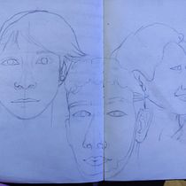 Meu projeto do curso: Caderno de retratos: explore o rosto humano. Sketching, Drawing, Portrait Drawing, Artistic Drawing, and Sketchbook project by Eliza Silva - 05.28.2022