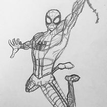 Mi proyecto del curso: Ilustración para cómics: anatomía de un superhéroe. Un progetto di Illustrazione tradizionale, Character design, Fumetto, Disegno a matita e Disegno anatomico di fanliam2 - 28.05.2022