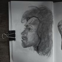 Mi proyecto del curso: Sketchbook de retrato: explora el rostro humano. Sketching, Drawing, Portrait Drawing, Artistic Drawing, and Sketchbook project by Erik Bravo - 06.21.2022