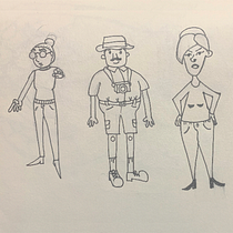 My project for course: Introduction to the Creation of Cartoon Style Characters. Un projet de Illustration traditionnelle, Conception de personnages , et Dessin de Karina Rosales - 28.05.2022