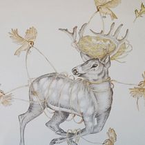 Mi proyecto del curso: Ilustración surrealista inspirada en la naturaleza. Traditional illustration, Pencil Drawing, Drawing, Artistic Drawing, Naturalistic Illustration, and Colored Pencil Drawing project by Fanny Johansson - 05.29.2022