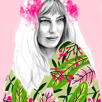 Mon projet du cours : Tefiti Hawaiian princess . Projekt z dziedziny Trad, c, jna ilustracja,  Sztuki piękne, R, sunek ołówkiem,  R, sunek, Ilustracja c, frowa i Portret użytkownika Solea Vargas - 29.05.2022