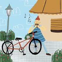 My project for course: Illustration and GIF Creation on Procreate. Un proyecto de Ilustración tradicional, Diseño de personajes, Animación de personajes, Animación 2D, Ilustración digital, Dibujo digital e Ilustración animada de lulu c'est bon - 29.05.2022