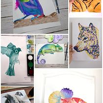 Mi proyecto del curso: Técnicas experimentales de acuarela para principiantes. Un progetto di Illustrazione tradizionale, Pittura ad acquerello, Illustrazione naturalistica e Belle arti di Danaí Martell Catalán - 29.05.2022