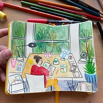 My project for course: Exploratory Sketchbook: Find Your Drawing Style. Un proyecto de Ilustración tradicional, Bocetado, Creatividad, Dibujo, Pintura a la acuarela, Sketchbook y Pintura gouache de Brittainy Lute - 29.05.2022