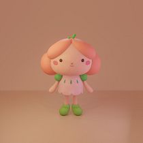 Mi proyecto del curso: Creación de personajes kawaii en 3D con Blender . Een project van Traditionele illustratie, Ontwerp van personages, Digitale illustratie,  3D-modellering y Manga van Victoria Di Donato - 27.05.2022