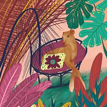 Mon projet du cours : Illustration numérique : créez une scène de nature colorée . Un projet de Illustration traditionnelle, Illustration numérique et Illustration naturaliste de Priscilla Cortez - 30.05.2022