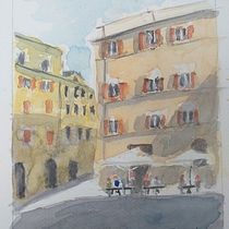 Il mio progetto del corso: Tecniche moderne di acquerello paesaggistico. Painting, and Watercolor Painting project by dbphotos75 - 05.30.2022