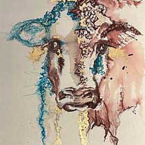 My project for course: Experimental Portraiture with Ink, Tea and Alcohol. Artes plásticas, Pintura, Desenho e Ilustração com tinta projeto de Sally Hay - 29.05.2022
