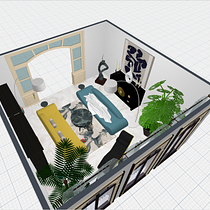 My project for course: Interior Design with Curved Lines. Interior Architecture, Decoration, Interior Decoration, and Spatial Design project by oana.botez8 - 05.31.2022