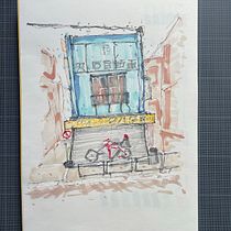 First Sketch inpired by yosshytown picture. Een project van  Schetsen,  Tekening,  Architecturale illustratie, Sketchbook y  Illustratie met inkt van pierrickblons - 31.05.2022