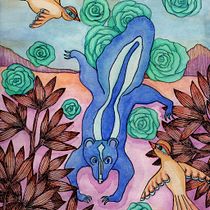 My project for course: Expressive Mixed-Media Illustration: Find Your Creative Flow. Un progetto di Illustrazione tradizionale, Bozzetti, Creatività, Disegno artistico e Pittura gouache di Jeka Lambert - 31.05.2022