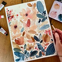 Mon projet du cours : Aquarelle florale créative : renouez avec la nature. Un proyecto de Ilustración tradicional, Pintura, Pintura a la acuarela e Ilustración botánica de ahnbee - 31.05.2022