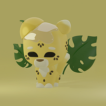 Mi proyecto del curso: Creación de personajes kawaii en 3D con Blender . Een project van Traditionele illustratie, Ontwerp van personages, Digitale illustratie,  3D-modellering, Manga, Motion Graphics y 3D van Ana Paula Mendes - 31.05.2022