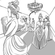 Gilded age. Traditional illustration, Fine Arts, Sketching, Pencil Drawing, Drawing, Artistic Drawing, and Figure Drawing project by Lama Kamal - 05.30.2022