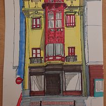 Mi proyecto del curso: Dibujo arquitectónico expresivo con marcadores de colores. Een project van  Schetsen,  Tekening,  Architecturale illustratie, Sketchbook y  Illustratie met inkt van Jarry - 31.05.2022