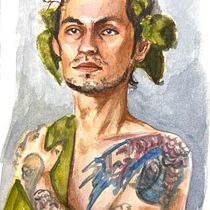 My project for course: Watercolor Portraits: Capture a Model's Personality. Projekt z dziedziny  Malarstwo, Malowanie akwarelą i Portret użytkownika Ismael Garrido - 01.06.2022