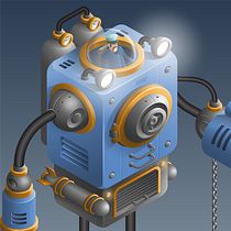 Mi proyecto del curso: Ilustración vectorial isométrica desde cero. Un progetto di Graphic design, Illustrazione vettoriale e Illustrazione digitale di Samir Chabeldin - 31.05.2022