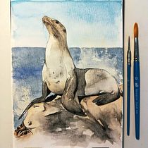 Mi proyecto del curso: Técnicas experimentales de acuarela para principiantes. Un progetto di Illustrazione tradizionale, Belle arti, Pittura ad acquerello, Illustrazione naturalistica e Disegno di Caro Sanchez - 01.06.2022