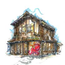 My project for course: Expressive Architectural Sketching with Colored Markers. Een project van  Schetsen,  Tekening,  Architecturale illustratie, Sketchbook y  Illustratie met inkt van chamkei Peter Li - 01.06.2022
