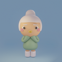 Ducky: Criação de personagens Kawaii em 3D com Blender. Een project van Traditionele illustratie, Ontwerp van personages, Digitale illustratie,  3D-modellering y Manga van _amandahardt - 26.05.2022