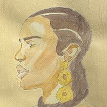 My project for course: Watercolor Portrait from a Photo. Traditional illustration, Watercolor Painting, and Portrait Drawing project by byawura - 06.01.2022