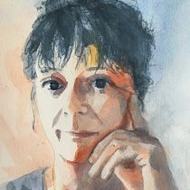 Mon projet du cours : Portrait artistique à l’aquarelle. Fine Arts, Painting, Watercolor Painting, and Portrait Drawing project by katy_bourloton - 06.01.2022