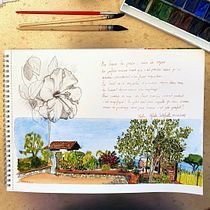 Mon projet du cours : Carnet de voyage à l’aquarelle. Traditional illustration, Watercolor Painting, Architectural Illustration, and Sketchbook project by winniethepooh - 06.01.2022