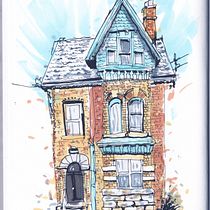 Mon projet du cours : Esquisses d'architecture expressives aux feutres de couleur. Een project van  Schetsen,  Tekening,  Architecturale illustratie, Sketchbook y  Illustratie met inkt van Atita Gibon - 02.06.2022