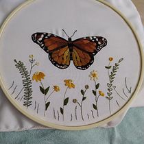 Mi proyecto del curso: Técnicas de bordado realista. Traditional illustration, Embroider, and Textile Design project by Mónica María Acosta Pulgarin - 06.02.2022