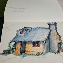 Mon projet du cours : Esquisses d'architecture expressives aux feutres de couleur. Een project van  Schetsen,  Tekening,  Architecturale illustratie, Sketchbook y  Illustratie met inkt van Sophie GERARD - 03.06.2022