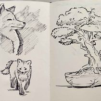 My project for course: Daily Sketching for Creative Inspiration. Traditional illustration, Sketching, Creativit, Drawing, and Sketchbook project by Lucie Lencová - 06.03.2022