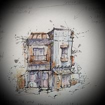 My project for course: Expressive Architectural Sketching with Colored Markers. Een project van  Schetsen,  Tekening,  Architecturale illustratie, Sketchbook y  Illustratie met inkt van suse_h - 30.05.2022