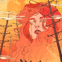 My project for course: Illustration Techniques with Digital Watercolor. Projekt z dziedziny Trad, c, jna ilustracja, Ilustracja c, frowa, Malowanie akwarelą, Portret, R, sunek c i frow użytkownika Simona Vaitkeviciute - 30.04.2022