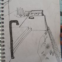 Mi proyecto del curso: Introducción al dibujo arquitectónico a mano alzada. Projekt z dziedziny  Architektura użytkownika Jose Domingo Valdez Castañeda - 02.06.2022
