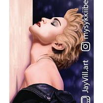 Madonna Painting in Photoshop. Traditional illustration, Fine Arts, Drawing, Digital Illustration, and Portrait Drawing project by Joel Villarreal - 05.27.2022