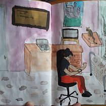 Mi proyecto del curso: Sketchbook para explorar tu estilo de dibujo. Un proyecto de Ilustración tradicional, Bocetado, Creatividad, Dibujo, Pintura a la acuarela, Sketchbook y Pintura gouache de Mariana López - 04.06.2022