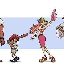 Line-up para introducción a la creacion de personajes. Un projet de Illustration traditionnelle, Animation, Conception de personnages, Jeux vidéo , et Conception de jeux vidéo de Anais Ahmadi - 04.06.2022