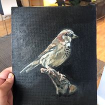 My project for course: Classical Oil Painting for Naturalist Bird Portraiture. Fine Arts, Painting, Oil Painting, and Naturalistic Illustration project by leahbinns97 - 06.04.2022