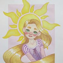 My project for course: Fan Art Drawing with Watercolor and Colored Pencils. Traditional illustration, Painting, Watercolor Painting, Portrait Drawing, Children's Illustration, and Colored Pencil Drawing project by Lucie Lencová - 06.04.2022
