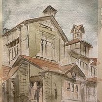 My project for course: Architectural Sketching with Watercolor and Ink. Sketching, Drawing, Watercolor Painting, Architectural Illustration, Sketchbook & Ink Illustration project by ninadusenberry - 06.05.2022