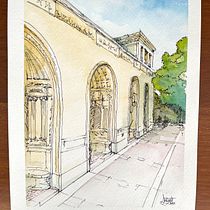 My project for course: Architectural Sketching with Watercolor and Ink. Sketching, Drawing, Watercolor Painting, Architectural Illustration, Sketchbook & Ink Illustration project by Smitesh Bakrania - 06.05.2022