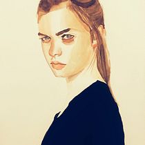 Meu projeto do curso: Retrato em aquarela a partir de uma fotografia. Traditional illustration, Watercolor Painting, and Portrait Drawing project by Ana PT - 06.05.2022