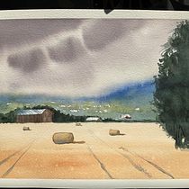 Mon projet du cours : Paysages à l'aquarelle : techniques et outils expérimentaux. Projekt z dziedziny  Sztuki piękne,  Malarstwo i Malowanie akwarelą użytkownika vincent.decugis - 05.06.2022